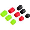 PRETYZOOM 9 Pezzi Silicone con Fori drenanti per Canna da Pesca Protezione Terminale | Vestibilità Aderente, Design Flessibile, Resistente All'Usura, Prolunga la Durata Dell'Asta