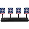CIYODO Bersaglio Elettronico Punteggio Automatico per Gioco 33x11x15,5cm | Plastica Blu, Supporta Partite Multigiocatore, per Pratica e Feste Palline e Proiettili Morbidi