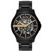 Armani Exchange Orologio da uomo, Movimento automatico a tre lancette e cassa da 46 mm con cinturino in acciaio inossidabile