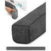 Beautissu Paraspifferi Sottoporta Magnetico Isolante per Porte e Finestre | 90cm grigio scuro stoffa salsicciotto parafreddo per porta ingresso risparmio energetico protezione termica termico Levante
