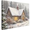 MuchoWow© Quadro Camera Da Letto Quadri Soggiorno Moderni Su Tela | 100x70 cm Regali Decorazioni Natalizie Parete Stampe Con Cornice Quadretti Poster Casa