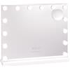 Flamingueo - Specchio trucco con luce - 14 LED - 3 modalità di luce - Intensità regolabile - Controllo touch - Vanity Mirror - Bianco - 50 x 12 x 42 cm