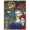 F.LLI BONELLA Vetrata Adesiva Natalizia Natività 30x40 cm Senza Colla Rimovibile | Adesivo trasparente nanotecnologico senza colla, con microventose, rimovibile. Made in Italy, Fratelli Bonella 1931