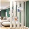 FENGZEQUAN La privacy pali di separazione stanze colonne/divisori for stanze dal Pavimento al soffitto, Parete divisoria Alta, Colonna con Listelli in Legno for Bagno, Ingresso(7root,215cm/84.6in/7.05ft)