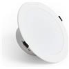 LEDKIA LIGHTING LEDKIA Downlight LED 20W Circolare Bagno IP44 Foro Ø 145 mm 4500K Bianco Na | IP44 Resistente all'Umidità | Foro Ø 145 mm | 1600 lm Luce Costante | Facile Installazione Bagno, Bianco Naturale 4500K