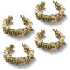 CHUQING Fermatenda per tende, in corda, colore beige e verde | Fermatende in corda intrecciata, stile boho, senza fori, per soggiorno, camera da letto, ufficio ed esterni