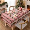 Intimitaly Tovaglia Natalizia Rettangolare In Cotone o Poliestere - Tovaglie Natalizie Eleganti Da 6 12 18 Posti Antimacchia Albero Tree | 6 Posti - 140x180cm