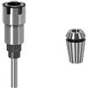 Mavrik Set di aste di prolunga per router ER16 da 0,6 cm | Acciaio al carbonio, lunghezza 8,4 cm, adatto per punte con gambo da 0,6 cm, include pinza ER16 da 6,5 mm