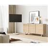 Lustrens Supporto mobile per TV - Supporto per TV con ruote - Carrello per TV - Treppiede per TV - Base per televisore