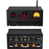 Lustrens Amplificatore USB, ottico e coassiale DAC - 165W, 2.1 canali - Amplificatore audio Hi-Fi