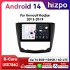 HIZPO Autoradio 9 " Hizpo 2Din Android14 per Renault Kadjar 2015 - 2019 DSP RDS Navigazione GPS Auto 4G BT CarPlay UIS7862 Multimedia