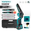 YOFIDRA Motosega Elettrica Senza Spazzole da 8 Pollici, Sega per Potatura Senza Fili, Utensile da Giardino per Taglio Legno, Compatibile con Batteria Makita 21V
