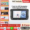 Hizpo Autoradio Android 7'' con Carplay e GPS per VW Volkswagen Skoda Octavia Golf 5 6 Touran Passat B6 Polo Jetta, Lettore Multimediale