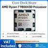 AMD RYZEN 7 9800X3D 8 Core/16 Thread Senza Limiti, Architettura Zen 5, Cache da 104 MB, TDP 120W, Fino a 5.2 GHz di Boost di Frequenza, Socket AM5, Ventola Non Inclusa