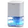 Eamplests Deumidificatore Casa Portatile 1000 ml, Deumidificatore Piccolo Silenzioso ed Efficiente, LED Colorato, Auto-Spegnimento, Muffa e Umidità Silenzioso Deumidificatori per Camera Armadio Bagno