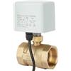 Alvinlite Valvola a sfera motorizzata AC220V|DN40 1-1/2 pollici Valvola a sfera motorizzata elettrica a 2 vie in ottone per condizionatore d'aria a sfera motorizzata