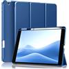 MoKo Custodia per iPad di 9a, 8a e 7a Gen da 10,2 Pollici, Blu Marino | 2021/2020/2019, custodia per iPad con portapenne per Apple Pencil, custodia sottile con supporto, auto sveglia/sonno