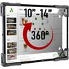 BUSIVYTA Supporto da parete per tablet, custodia in metallo per iPad per POS e casa | Secure - Supporto antifurto a basso profilo VESA 75 x 75, display verticale o orizzontale, adatto per iPad Pro Air Galaxy Tab