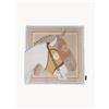Adamsbro Sciarpa in seta di gelso Frame Horses - Blu