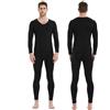 TTPSRY Set Intimo Termico Uomo Completo Invernale con Maglia e Pantaloni Termici Intima Traspirante con Scollo a V per Sci Trekking e attività Outdoor