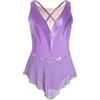 inhzoy Body da Pattinaggio Artistico Bambina Vestito da Balletto Danza Classica Ballerina Senza Maniche Body Ginnastica Artistica Costume da Ballo Latino Americano Tango