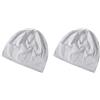 Paowsietiviity Berretto da notte unisex per adulti, in cotone, con toppa per dormire, a righe