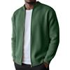 Prhicd Felpa Uomo Senza Cappuccio con Zip Felpa Girocollo Mezze Stagioni Sportiva | Felpate Caldo Termica Felpe Foderato Maglione Teddy Pullover Girocollo Top Trekking Giubbotto da Lavoro Autunno Invernale