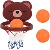 Generisch Mini canestro da basket, per interni, per bambini, con palla | Tavola in acrilico infrangibile con bordo in acciaio strappabile sopra la porta, set mini canestro da basket per giocare