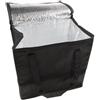 EffiFish Grande borsa termica per il pranzo, 33 l, colore nero | Tessuto non tessuto, design pieghevole, dimensioni 33 x 20 x 35 cm, mantiene il cibo caldo o freddo, ideale per la consegna