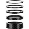 SQIANKUN Distanziali Bici Manubrio Distanziali in Carbonio for Forcella da 31,8 mm Attacco Manubrio for Bicicletta MTB Rise Up Regolare Le rondelle Sterzo in Fibra Lucida 3K Accessori Fai Te