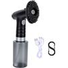 Generic Spazzola Elettrica per Pulizia Mazze da Golf con Acqua Antigoccia | Spazzola in Nylon, Flacone Trasparente da 300 Ml, Clip Resistente per Sacca da Golf, Cintura o Carrello, Pulizia Senza