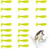 Generic Esche morbide per lanciare, attrezzatura da pesca, accessori da pesca | Esca morbida con coda a T per pesca in acqua salata e al coperto, achigan, trota, dorata, calendula, carpa