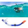 Oumefar Tubo di Respirazione con Silice Commestibile, Valvola | Boccaglio comodo, Robusto per le immersioni, Ventilativo per l\'allenamento