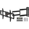 LTPRTZ Supporto a muro per TV - Staffa regolabile - Angolo di visione versatile - Braccio extra lungo - 762 mm - Nero