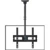 LTPRTZ Supporto a soffitto per TV - Braccio regolabile - Risparmio di spazio - Massima libertà di movimento - Per schermi da 26-55 pollici - Colore: nero