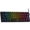 LTPRTZ Tastiera meccanica - Tastiera da gaming - Risposta rapida - Interruttore a effetto Hall - Compatta (60%) - Nera