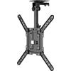 LTPRTZ Supporto TV - Mobile basso - Risparmio di spazio - Design pieghevole - Adatto per schermi fino a 37 pollici - Nero