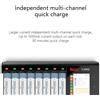 Lustrens Caricabatterie universale - Caricabatterie rapido - Caricabatterie multi-slot - Caricabatterie - Caricabatterie per batterie - 16 slot