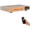 Lustrens Amplificatore stereo HiFi da 2000 W, amplificatore audio surround AV in alluminio ultraleggero da 5 cm