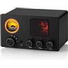 Lustrens Douk Audio TUBE-T5C: preamplificatore a valvole, amplificatore per cuffie con misuratore VU, selettore cinch a 4 vie, preamplificatore a valvole con controllo del volume