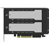 Scheda PCIe con cassetti rimovibili per 2 SSD M.2 NVMe EXPRESSSLOT-ELITE MB842M5
