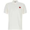 Comme des Garçons Play - Polo Heart Piqué - - Tops - Uomo - Bianco