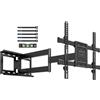 LTPRTZ Supporto a muro per TV - Sistema di fissaggio per TV - Angolo di visione ottimale - Braccio extra lungo - Adatto per schermi da 32-70 pollici - Colore: nero