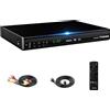 LTPRTZ Lettore Blu-Ray - Lettore DVD - Visione di film - Full HD 1080p - Design compatto - Colore nero