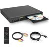 LTPRTZ Lettore Blu-ray DVD - Lettore multimediale HD - Visione di film - DVD multiregionale - 1080P - Nero