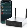 Lustrens Amplificatore Up2Stream A50+ con Wi-Fi e Bluetooth, basato sul chip TPA3116, stereo a 2 canali, alimentazione DC, compatibile con AirPlay e DLNA, sincronizzazione multiroom, streaming audio HiFi a 24 bit e 192 kHz, integrato
