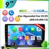Lustrens Autoradio Android - Lettore multimediale - Autoradio - Radio touchscreen - Unità principale 2-DIN - Schermo IPS da 9 pollici