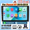 Lustrens Autoradio - Lettore multimediale Android - Autoradio Double Din - Autoradio stereo - Lettore multimediale touchscreen