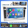 Lustrens Autoradio Android 14 - Lettore multimediale 2-DIN - Autoradio con touchscreen da 7 pollici - Sistema audio per auto