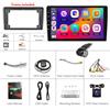 Lustrens Radio touchscreen - Lettore multimediale - Autoradio - Navigazione GPS - Android Auto - Schermo HD da 9 pollici
